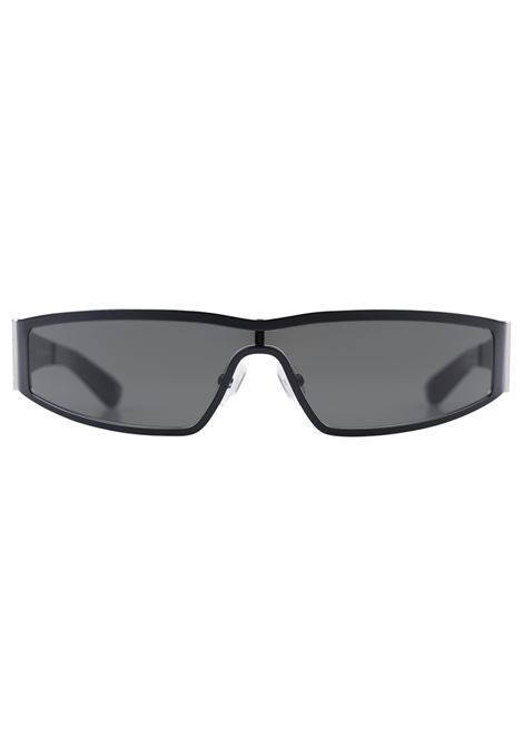 Occhiali Da Sole a Mascherina Neri ALEXANDER MCQUEEN | 821679-I33301056